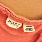 Roxy Cinched Waist Short Sleeve V Neck Dress Pink Medium Photo 2