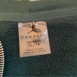 Danskin  Hooded Mixed Rib Cozy 1/2 Zip Women’s XL Dark Green Kangaroo Pocket Photo 9