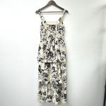 Abercrombie & Fitch Abercrombie & Fitch Emerson Tiered Maxi Dress Black White Floral Size S Photo 3