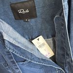 Anthropologie  Rails Denim Chambray Tie Neck Long Sleeve Button Down Blouse Photo 1