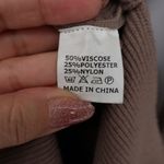 CHERFLY Brown Knit Wrap Midi Dress Batwing Sleeve V Neck Size M Size M Photo 3