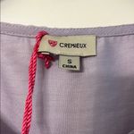 Daniel Cremieux  Purple Puff Sleeve Mandarin Collar Blouse Photo 2