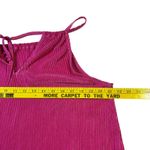 Almost Famous  Pink Pleated‎ Spaghetti Strap Tank Top Women's Size M Photo 6