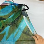 Dor Dor Couture L artsy mesh floral Beachy duster open kimono Multicolor Blue Size L Photo 11