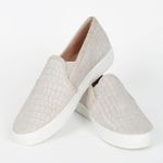 Joie  Huxley Light Gray Croc Embossed Suede Sneakers Sz 7.5 Photo 1