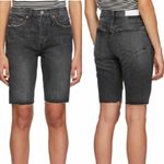 RE/DONE 80S Skinny Distressed Denim Shorts Size 28 Shadow Wash Photo 1