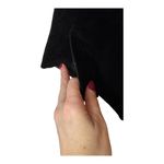 Vince  Pants Women Large Black Velvet Straight Leg Split Hem Ankle Holiday Preppy Photo 6