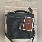 Coach Vintage  Classic Willis #9927 Crossbody, black leather with Silver hardware Photo 0