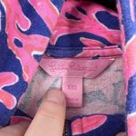 Lilly Pulitzer Women's Popover Coral Reef Skipper Jacket Zip Pink Blue Size XXS Photo 9