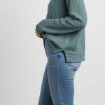 Lotus & Luna Gauze Hoodie Sweatshirt Seafoam Green Cotton Pullover Size Small Photo 1