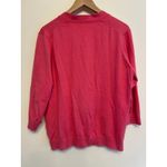 Boden Cardigan Sweater Women Size 16 Pink Cotton Blend Button V Photo 4