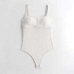 Gilly Hicks White Lace Strappy Back Cheeky Bodysuit - Medium Photo 4
