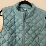 J.Jill Blue Lightweight Quilted Zippered Down Vest Photo 5