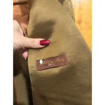 Maurizio Miri Olive Silk Blend Blazer IT 42 US 6 Italy Designer Jacket Photo 7