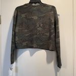 Moa Moa  Camo Cropped Long Sleeve Top (Medium) Photo 1
