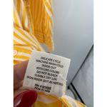 Pistola Yellow White Stripe Button Front Layla Shirt Dress Tunic Drawstring M Photo 8