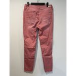 Seven7 Jeans Womens 10 Pink Raw Hem Mid Rise Ankle Skinny Preppy Stretch Travel Photo 1