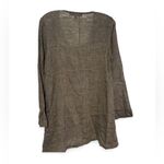 Flax  100% Linen Social Tunic size P 4-6 Minimalist Boho Natural Fiber Photo 1