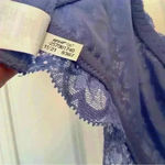 Aerie NWT Real Happy Women’s Size 38DD Wireless Lightly Lined Blue Lace Bralette Photo 12