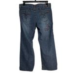 Squeeze Jeans Women's 16W Embroidered Flower Bootcut Denim Pants Blue Photo 9