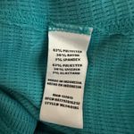 Wildfox Aqua Blue V Neck Pullover Top Large Oversized Cozy Fleece Stretchy Fall Photo 6