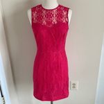 CeCe  by Cynthia Steffe Hayden Deco-Lace Pink Bodycon Dress Size 4 Photo 2