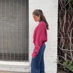 Forever 21 Cute boho cropped pink cardigan / fits size small - large  Photo 1