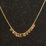 Elegant Gold Necklace with mini circle Charms Photo 0