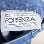 Vintage 80s 90s Forenza Sportswear Denim Maxi Skirt Size 10 Button Slit Pleated Blue Photo 4