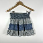 American Eagle  Coquette Cottagecore Blue Fairycore Ruffle‎ Fairy Mini Skirt S Photo 4