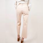 frame denim Frame - Le Jane Crop Light Pink Hem Straight Leg Denim Jeans Size 25 Photo 1