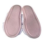 None Women's Fuzzy Pink Top Cross Slipper House Faux Fur Size 7 Slip on Photo 3