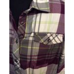 Cabela's Plaid Tunic Large L VNC Purple Gray Black Cabincore Cozy Photo 1