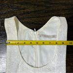 ZARA  White Textured Back Zip Dress Photo 3