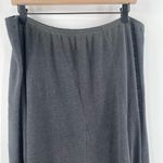 Eileen Fisher Size Petite Large Skirt Gray Grey 100% Linen Stretch Waist Light Photo 5