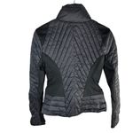 Blanc Noir Motion Panel Zip Puffer Jacket Black Hooded Size XS Mixed Media Photo 1