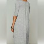 Free People Free‎ People Beach Women’s Gray Drippy Hi Low Hem Jersey Tunic Dress Size Small Photo 2