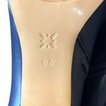 BCBGeneration Women's Hadix Bootie Navy Blue Gold Chain Detail Size 6.5 Siren Photo 7