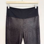 Spanx  Faux Leather Front Ponte Knit High Rise Leggings Contemporary Black Large Photo 2