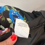 B. Smart Black Floral V-Neck Inverted Pleat Party Skater Mini Dress Size 9 Photo 10