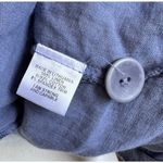 Flax  Boardwalk Linen Hoodie in Blue Size Large Photo 2