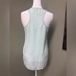 See U Soon sleeveless mint flowy tank top with feathers Blue Photo 1