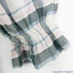 Madewell NEW  Lucie Elbow-Sleeve Smocked Mini‎ Dress in Lebaum Plaid, M Photo 7