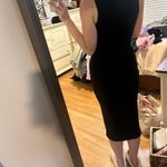 Black formal dress with cut Photo 1