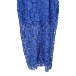 Taylor Periwinkle Blue Maxi Lace Dress With Corset Lace Up Back size 16 NWT Photo 7