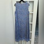 J.Jill  Border Print Maxi Dress Floral Blue Cottage Boho Paisley Size XL NWT Photo 4