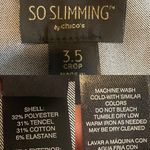 Chico's Chico’s Womens Pants Blue Stretch Crop Flat Front  Size 3.5 Size 18 Photo 6