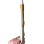 J.Crew  Straw White Faux Leather Trim Clutch‎ Bag Checkered Interior Photo 2