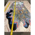 JOHN PAUL RICHARD Bohemian Print Asymmetrical Hem Dress Womens Small Boho Folk S Blue Photo 7