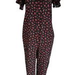 The Nines by Hatch Black & red Jumpsuit w/ Pockets Women Size Small | 35 Photo 0